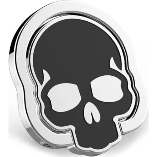 Cell Phone Plate Ring Bracket Halloween Skeleton Skull Personalized Design Phone Finger Ring Holder Supportable for All Phones