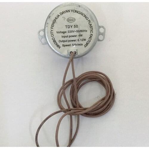 Hot Sale 1Pc TYJ50 AC 220V-240V 5/6r/min CW/CCW Synchronous Reduction Gear Motor for fan/shaking head synchronous motor