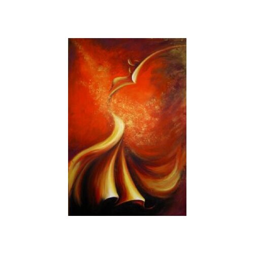 Hande Painted Oil Painting Mystery Dance-Dancer Canvas Wall Art-Modern Oil Painting on Canvas Wall Pictures for Living Rooms
