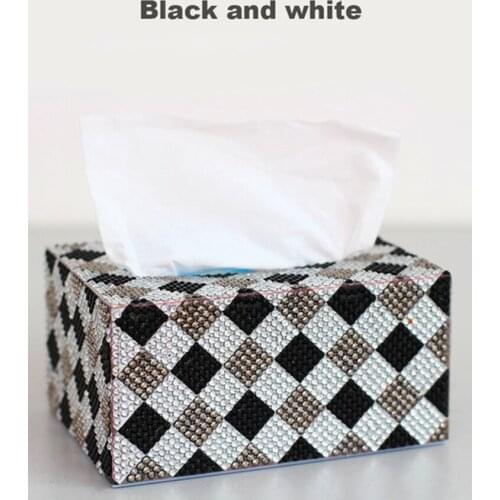 Diamond painting tissue box 5d handmade art cosmetic tissue dispenser stere storage box Childrens DIY puzzle cartoon home decor