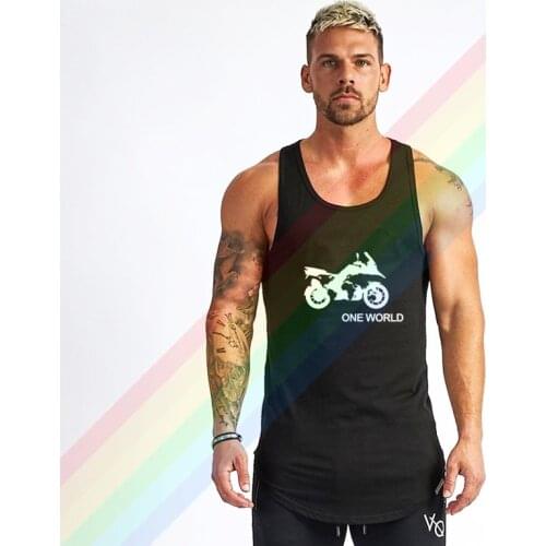 BMW R1200 GS Motorbike One World Summer Soft Custom Sleeveless Design Your Own Vest Cotton Mens Muscle Tee Tank Top Shirt