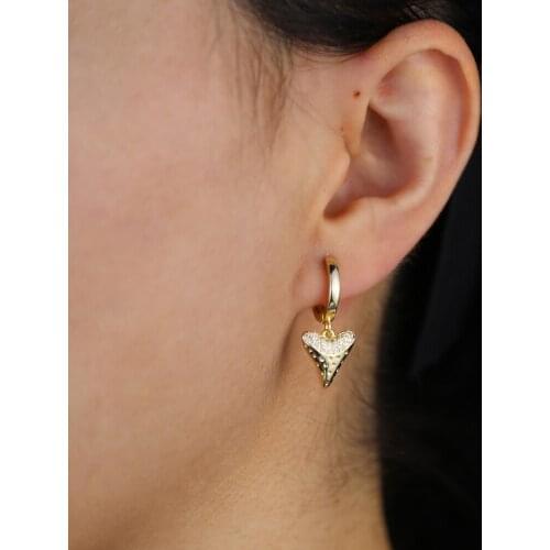 Fashion horn charm dangle earring for women charm earring gold silver color fashion jewelry
