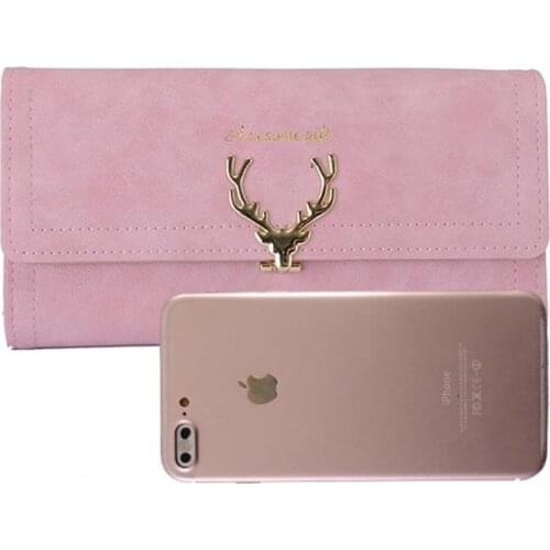 Fashion Wallet Womens Long Purse PU 2021 New Cool Moneybag Frosted Multi Billfold Adult Handbag Lady Black