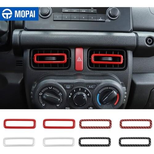 MOPAI Interior Mouldings for Suzuki Jimny JB74 Car Central Air Outlet Decorative Cover Accessories for Suzuki Jimny 2019 2020