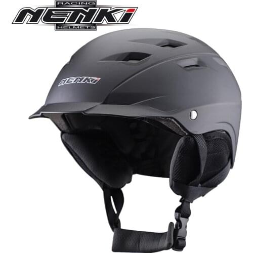 NENKI motorcycle helmet ski helmet single and double board snow helmet warm adult ski Capacete