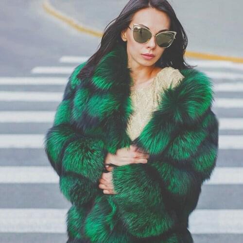 2018 NEW Real Fur Coat Women Winter Fashion Genuine Fur Short Female Winter Jacket Thick Natrual Fox Fur Coat with Fur Collar