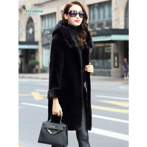 Original Sheep Shearing Coat Sheepskin Wool Integrated Coat Womens Middle Long Mink Fur Grass Coat
