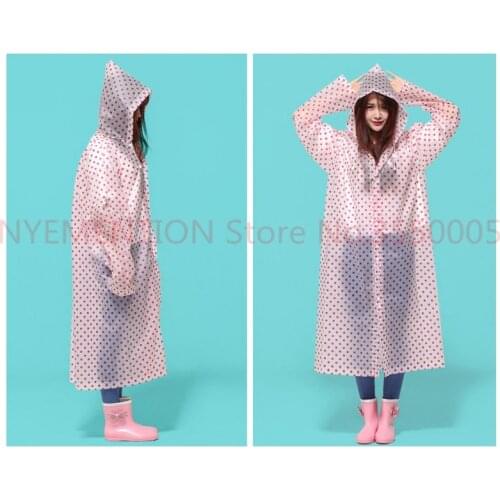 Yesello Durable Raincoat Portable Rain Cape Poncho With Hat Hood for Women Outdoor Travel 50pcs