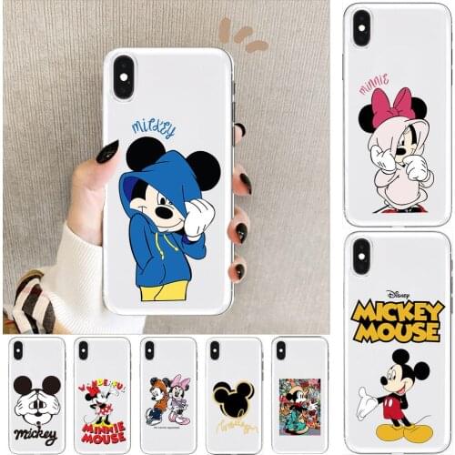 Disney Anime Transparent Phone Case For XiaoMi Redmi Note 10 9S 8 7 6 5 A Pro T Y1 Anime Cover Silicone Pre