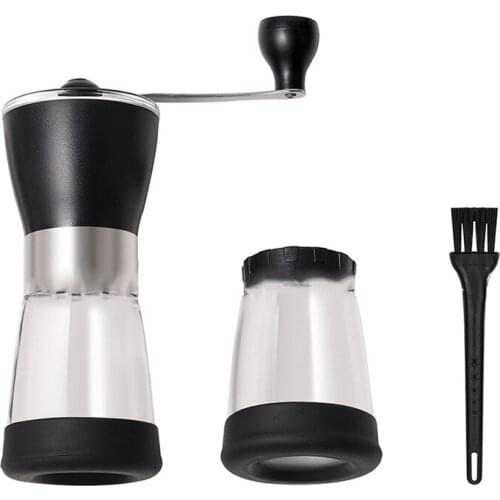 Hand Crank Coffee Grinder,Coffee Bean Grinder,Household Grinder with Brush