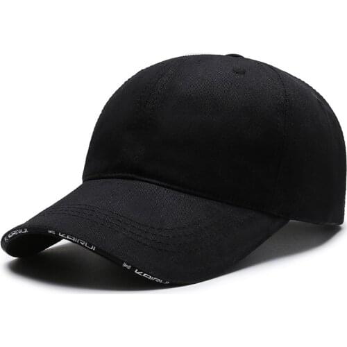 Shuyanly Black Men Women Plain Curved Sun Visor Baseball Cap Hat Solid Color Fashion Adjustable Caps