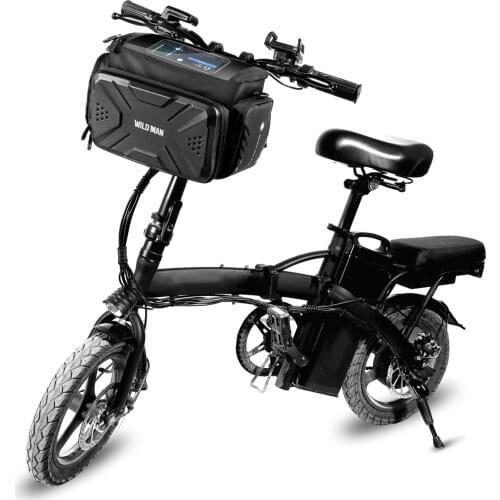 2021 Bicycle Bag Waterproof Big Capacity Scooter Handlebar Bag Touch Screen Hard Shell Bicycle Phone Bag Fit 4.7 to 7in Phones