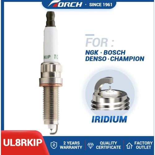 Original TORCH UL8RKIP Iridium PLATINUM Spark Candle Raplace for NGK SILZKBR8C8S Bosch ZR5TPP339OES Auto Accessories