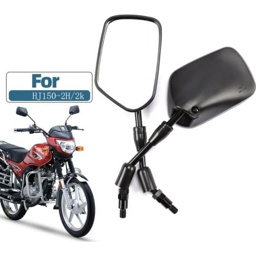 10mm 3C Certification Motorcycle Rearview Mirrors,For SUZUKI Haojue HJ150-2H-2K,Rear View Mirrors Back Side