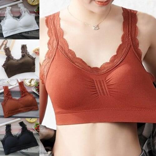Women Laces Yoga Bras Tops lady Push Up Cotton Sport Sexy Bra Women Intim Lingerie Top Fitness Gym bra