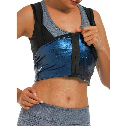 Womens Body top Set sweat Sauna vest thinned thermal pants belt Fitness control belly trainer Shapewear yoga workout tank top