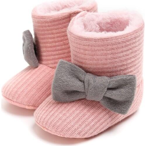 Baby Girl Boy Winter Warm Snow Boots Booties Toddler Newborn Crib Shoes 0-18M