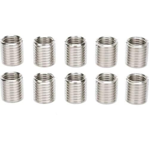 10Pcs Insert Nut Thread Fastening Conversion Repair Sleeve M16 Female and M20 Male Screw