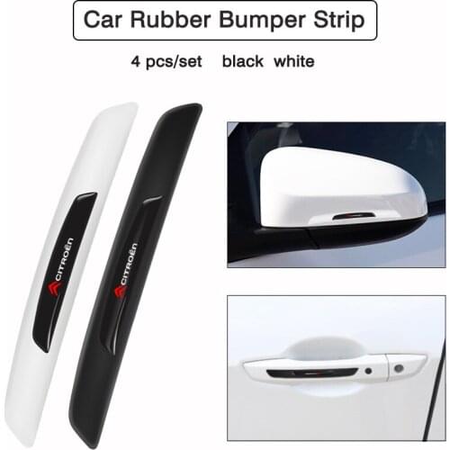 4Pcs Car Door Rearview Mirror Anti-Collision Protector Strip Stickers For Citroen C4 C3 C5 C1 C2 Berlingo Celysee Cactus Picasso
