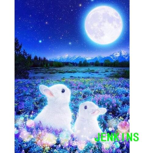 Rabbit Diamond Painting Accessories 5d Embroidery Icons Animal Picture Of Rhinestones Home Decoration wall diomand art Jenkins
