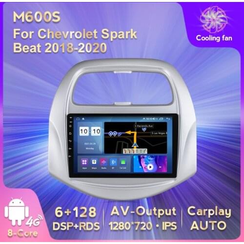 IPS HD 1280*720 Android 11 Car GPS Navigation DVD Multimedia Player for Chevrolet Spark Beat 2018-2020 AV Output Carplay AUTO BT
