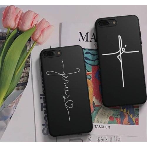 Faith Christian Religious Jesus Text Art Phone Case Fundas Shell Cover For Iphone 6 6s 7 8 Plus Xr X Xs 11 12 13 Mini Pro Max