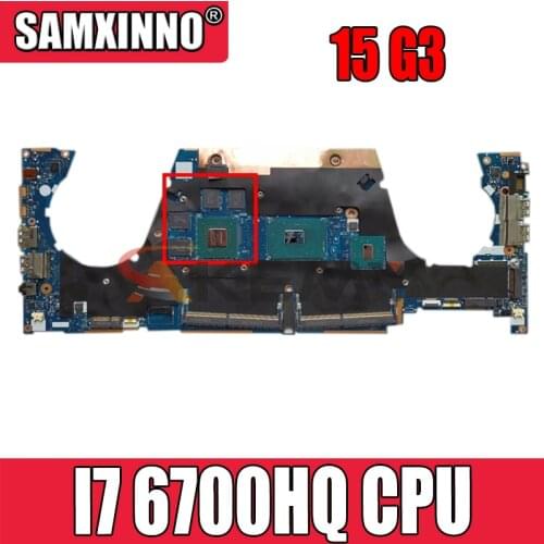 For HP LA-C401P ZBook 15 G3 laptop motherboard 840931-501 840931-001 CPU I7 6700HQ N16P-Q1-A2 2G 100% Test OK