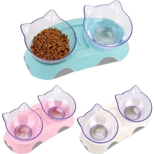 Dog Food Water Feeder Pet Supplies Drinking Dish Puppy Cat Water Food Bowls Pet Product Double Pet Bowl