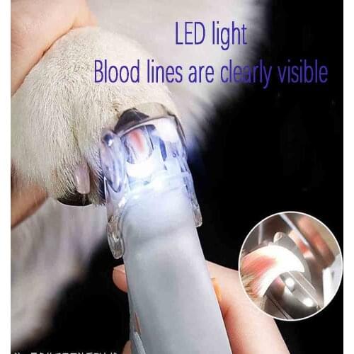 Nail Clipper for Cats Dogs Scissors Pet Dog Cat Profession Nail Toe Claw Clippers Scissor LED Light Nail Trimmer for Animals Pet