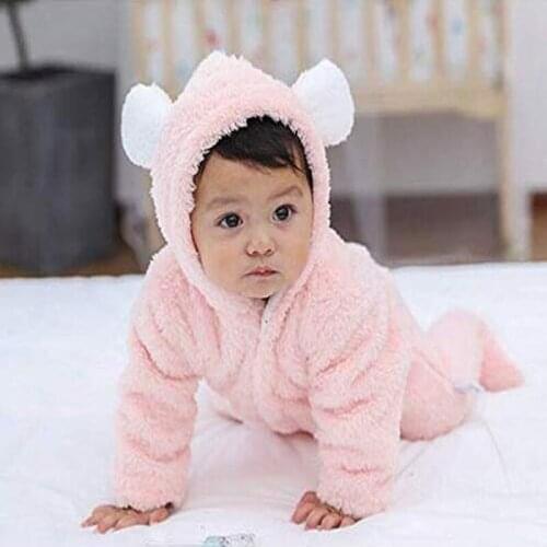 Newborn Baby Kids Romper Hooded Soft Bedding Quilts Infrant Baby Wrap Swaddling Clothes Winter Warm Toddler Thick Jumpsuit