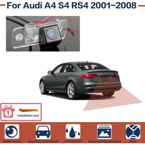 Night Vision Full HD Car Rear View Reverse Backup Camera High Quality CCD For Audi A4 S4 RS4 2001-2008