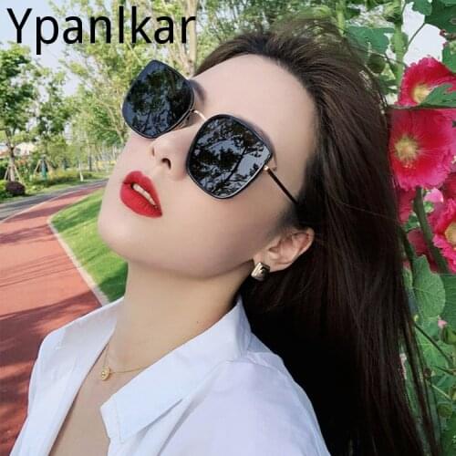 New Fashion Womens Off-white Sunglasses Ladies Trendy Big Frame Sunglasses