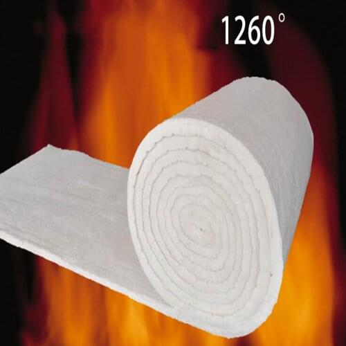 DIY 24"x39"x0.8"Aluminium Silicaat Anti refractory ceramic fiber blanket aluminum silicate needled blanket insulation Industrie