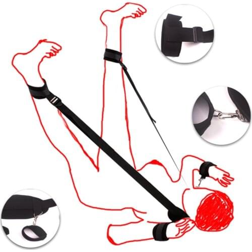 Open Legs and Binding Body Handcuffs Ankle Cuffs BDSM Bondage Restraint Slave Adult Games SM Products Adult Sex Toys for Woman