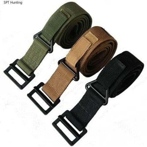 Tactical Adjustable Waistband Mens Belt CQB Hunting Waist Support Military US Army Outdoor Combat Duty Rescue Rigger Men Belt