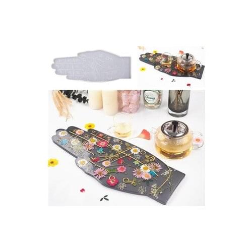 Diy Crystal Drop Gel Hand Palm Constellation Tray Tea Cup Mirror Silica Gel mold