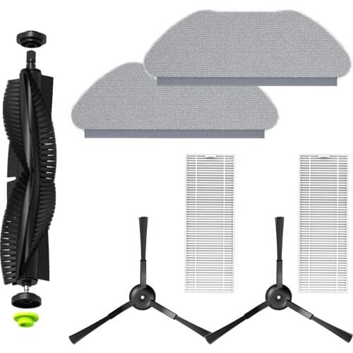 For 360 X100 MAX Robotic Vacuum Cleaner Parts Replacement Vacuum Cleaner Roller Main Brush Side Brush HEPA Filter Mop Cloth
