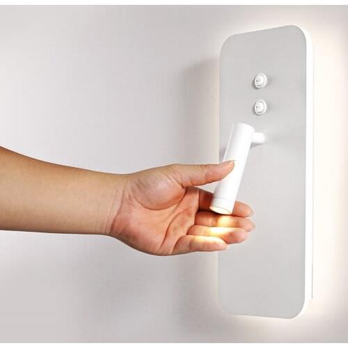 Modern wall lamp footpath sitting room bedroom lamp holder can rotate lamps and lanterns is contracted and the atmosphere