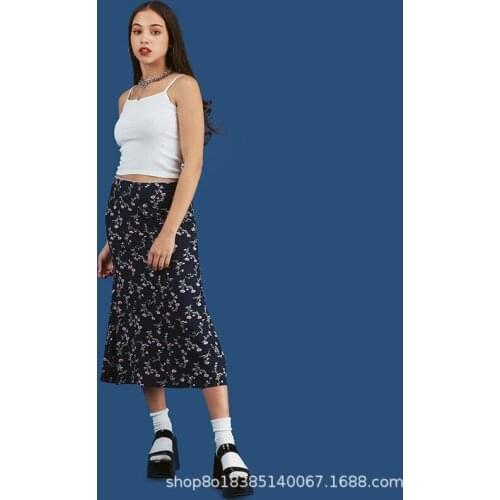Vintage High Waist Midi Skirts Women Cotton Long Skirts Chic Vintage Style Ladies Summer Plaid Skirts Streetwear