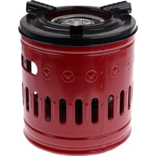 High Quality Camping Stove Windproof Outdoor Hiking Cookware 10 Wicks Kerosene Stove Heaters, Red