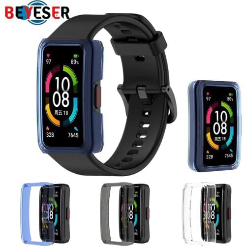 Suitable For Huawei Honor Band 6 Half-pack TPU Protective Case Anti-drop Supports Charging TPU Shell Environmentally Friendly