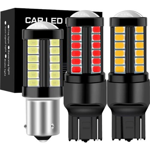 2X 1156 BA15S P21W 1157 BAY15D P21/5W 3157 3156 7443 W21/5W 7440 W21W BAU15S Led Bulb Car Brake Light Auto Reverse Lamp 12v 24v