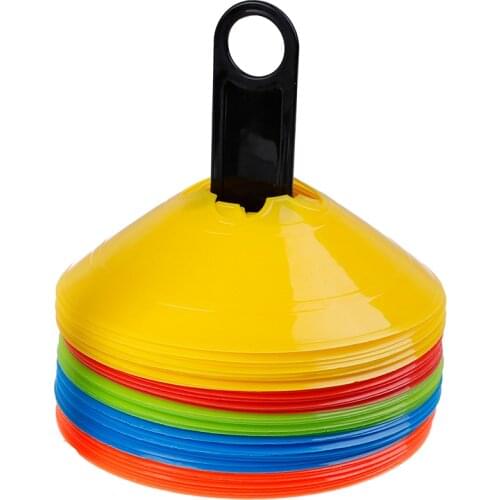 2Pcs/set Soccer Training Sign Dish Pressure Resistant Cones Marker Discs Marker Bucket Football Training Saucer Rack Accessories