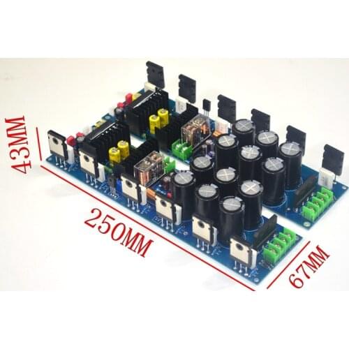 2PCS STK350-203 200W +200W dual channel HiFi amplifier board