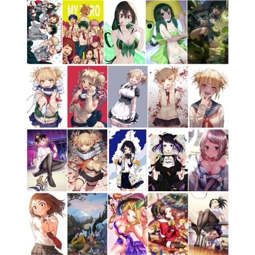 20pcs one Set Boku no Hero Academia Anime Manga Card Paster IC Card Stickers A027