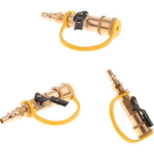 3x 1/4" RV Propane Quick Connect Disconnect Fitting for Low-Pressure Propane