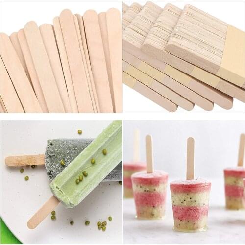 50 Pcs Wooden Stirring Stick For Epoxy Resin Mold Popsicle Ice Cream Sticks Jewelry Making Handmade Craft Tools Supplies