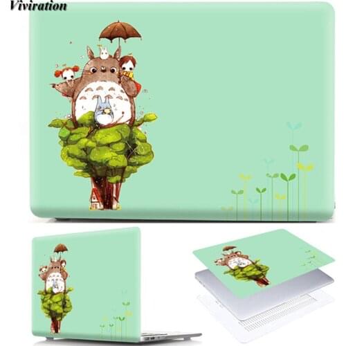 For Macbook Retina 15 13 12 Pro 15 13 Air 11 13 Cute Totoro Prints Laptop Shell For Mac book Air 13 A2179 2020 Pro 15 A1286 Case