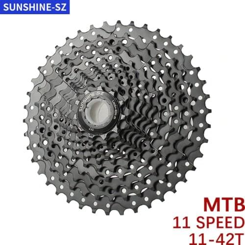 SUNSHINE Cassette K7 11V Speed 11-42T Flywheel Cassete Sproket Bicycle Parts Casete MTB Freewheel For SHIMANO DEORE M7000