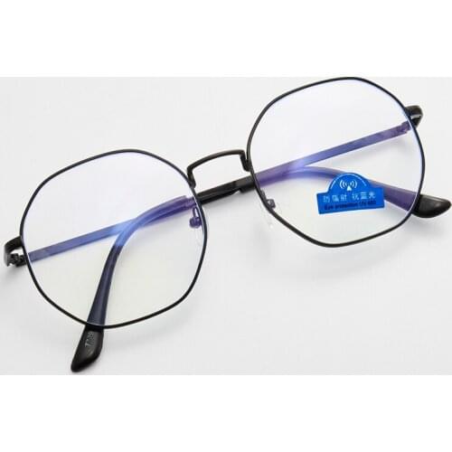 Computer Glasses Men Spectacle Frames Anti Blue Light Goggles Eyeglasses Frame Women Round Clear Lens Optical Transparent Glasse